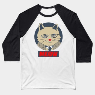 Cat wearing sunglasses Baseball T-Shirt